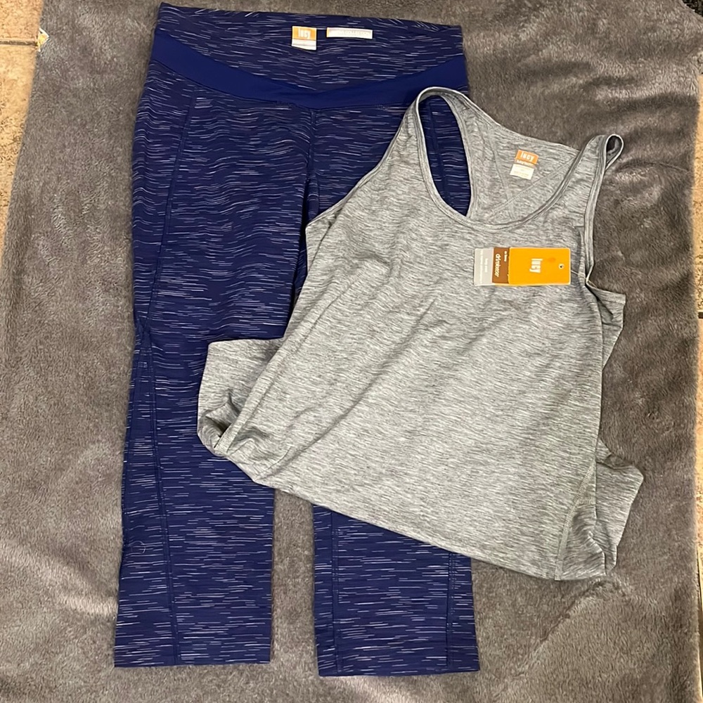 Lucy Racerback tank with Capri Leggings